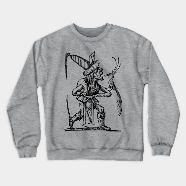 Grotesque #103 The Drolatic Dreams of Pantagruel (1565) Crewneck Sweatshirt by n23tees